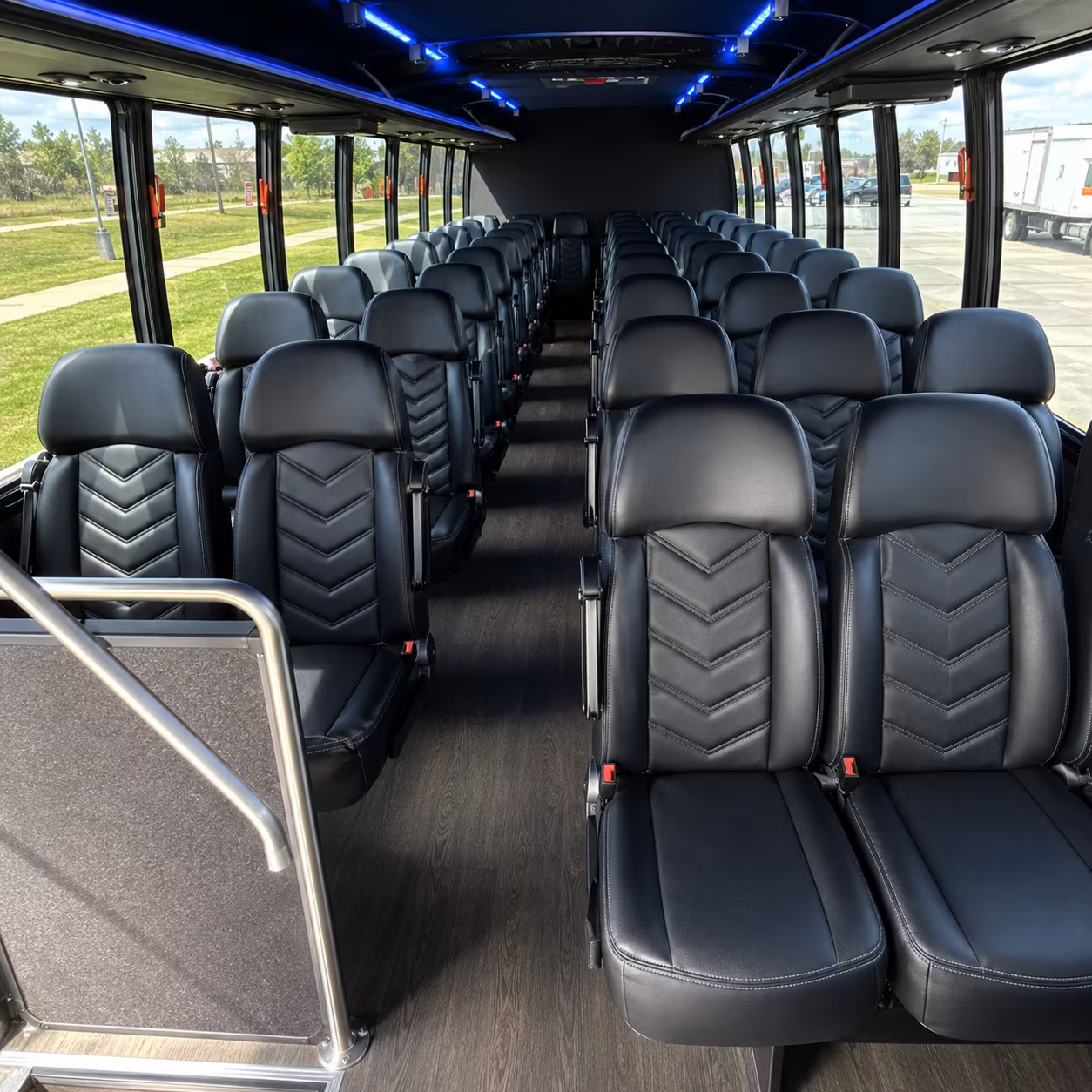 28 passenger minibus interior