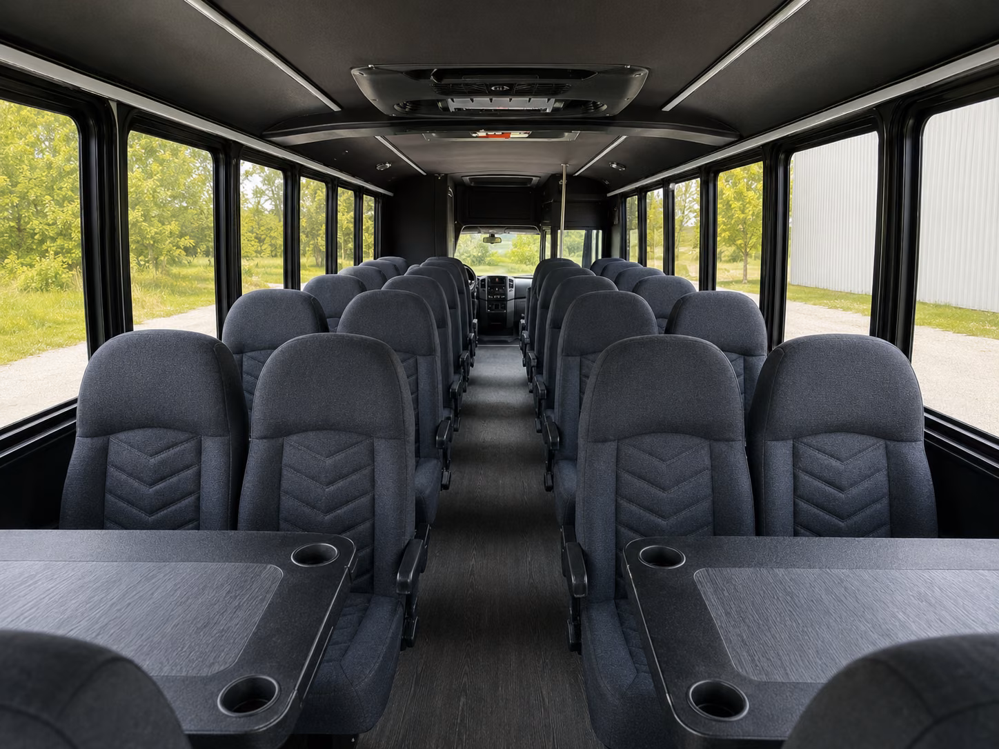 salt lake city 20 passenger minibus inside