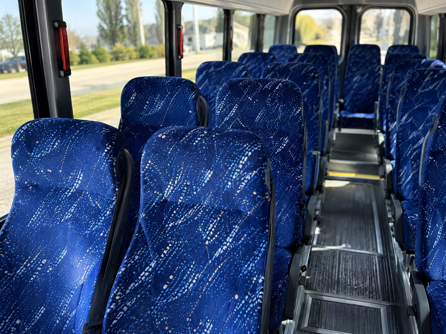 salt lake city 20 passenger minibus interior