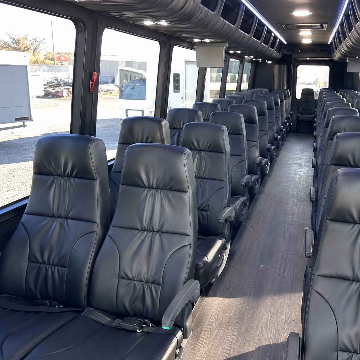 salt lake city 35 passenger minibus interior