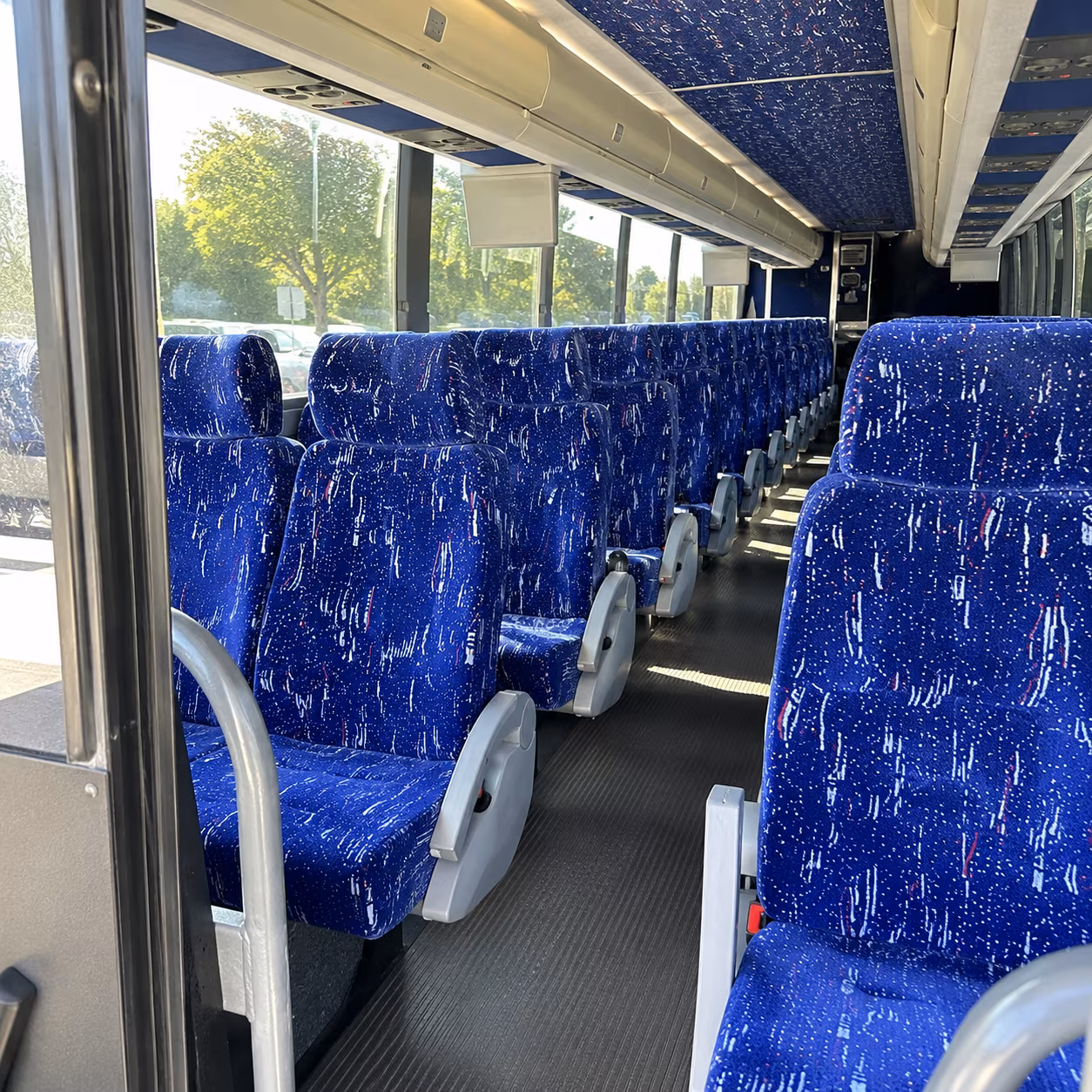 salt lake city 50 passenger charter bus inside