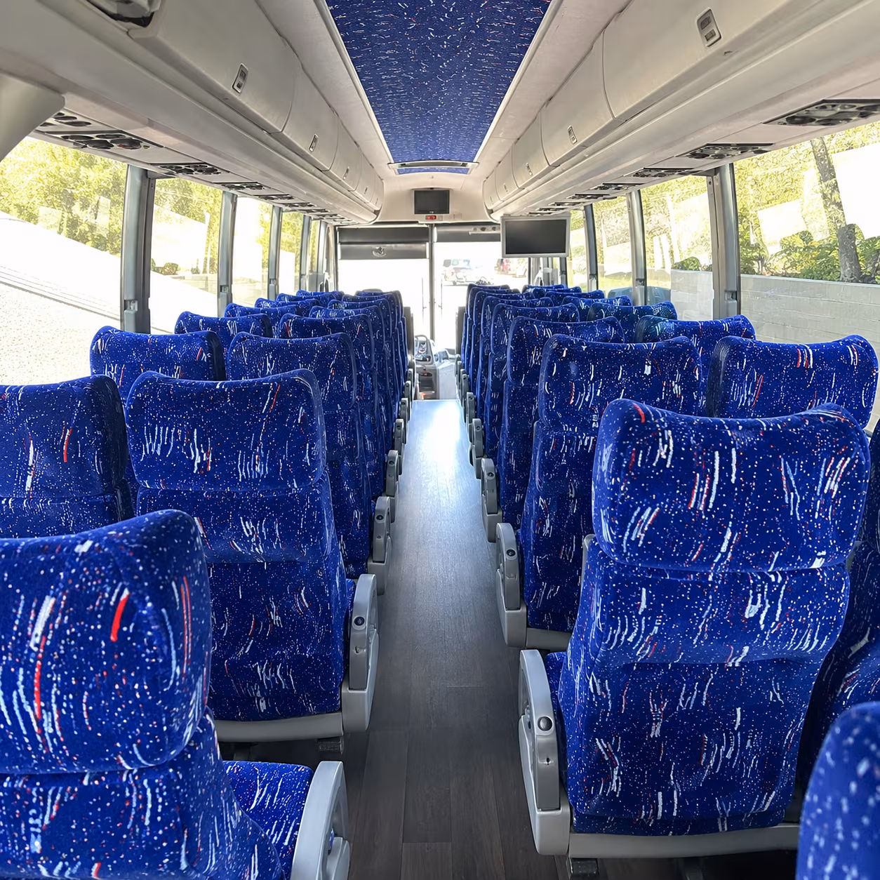 salt lake city 50 passenger charter bus interior