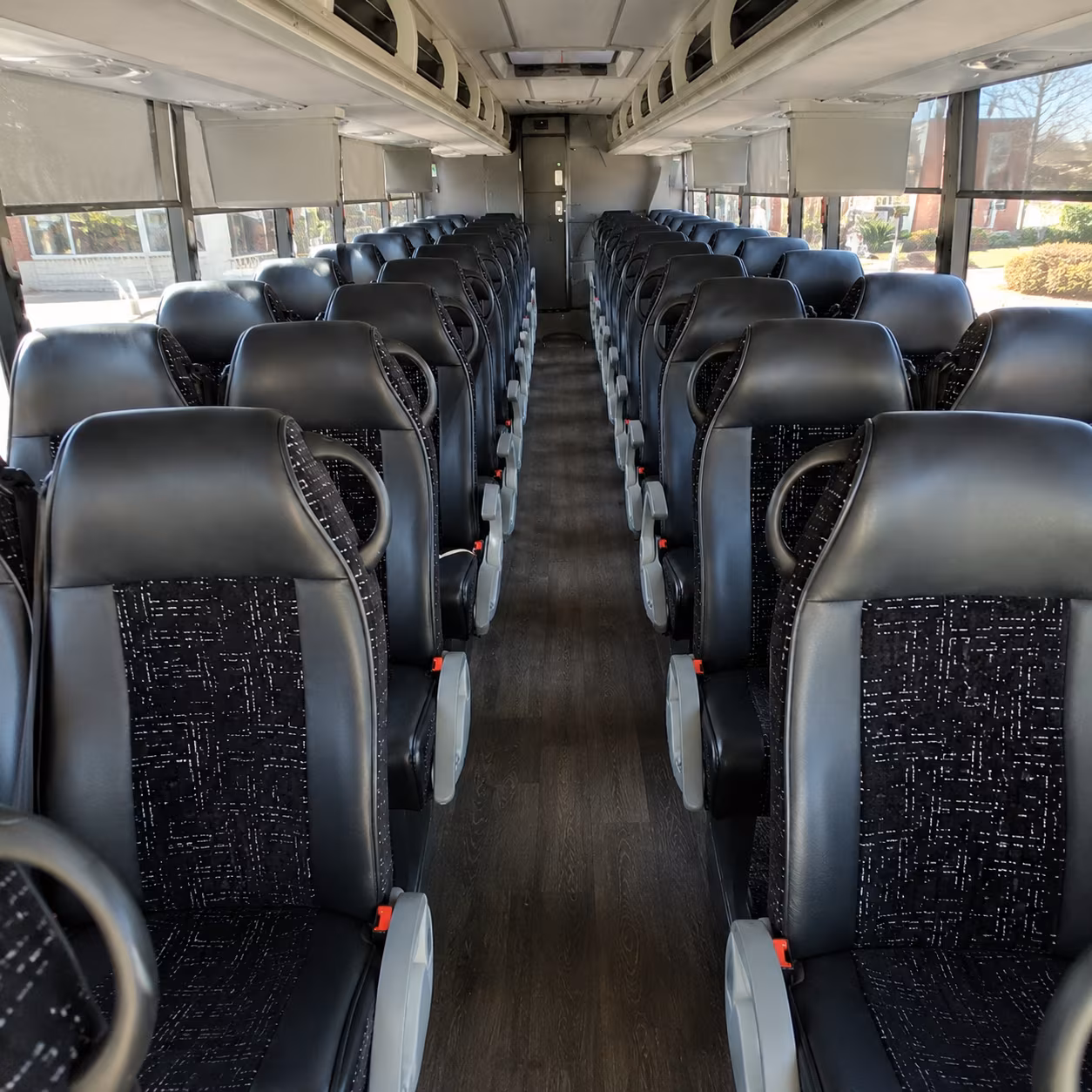 salt lake city 54 passenger charter bus inside