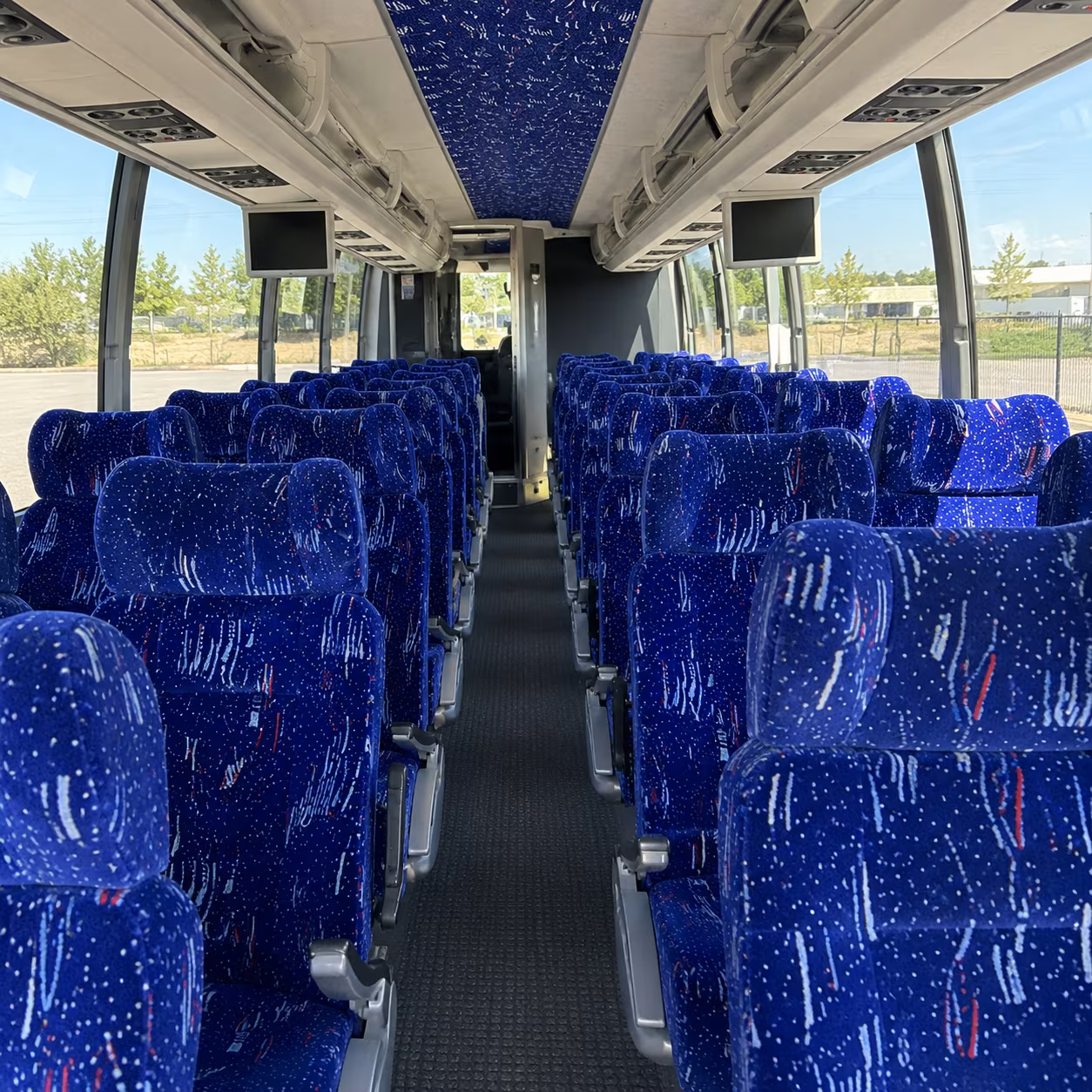 salt lake city 54 passenger charter bus interior