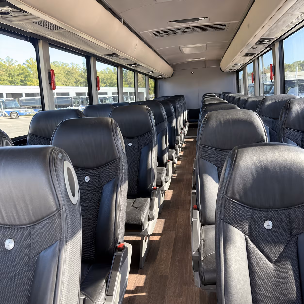 salt lake city charter bus interior