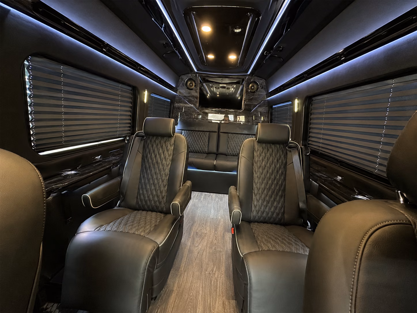 sprinter van with driver inside